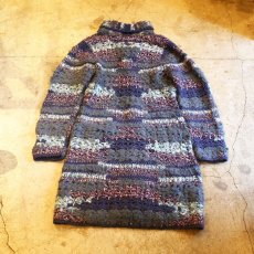 画像2: ARTISTIC DESIGN KNIT CARDIGAN (2)