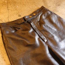 画像3: LEATHER DESIGN PANTS / W28 (3)