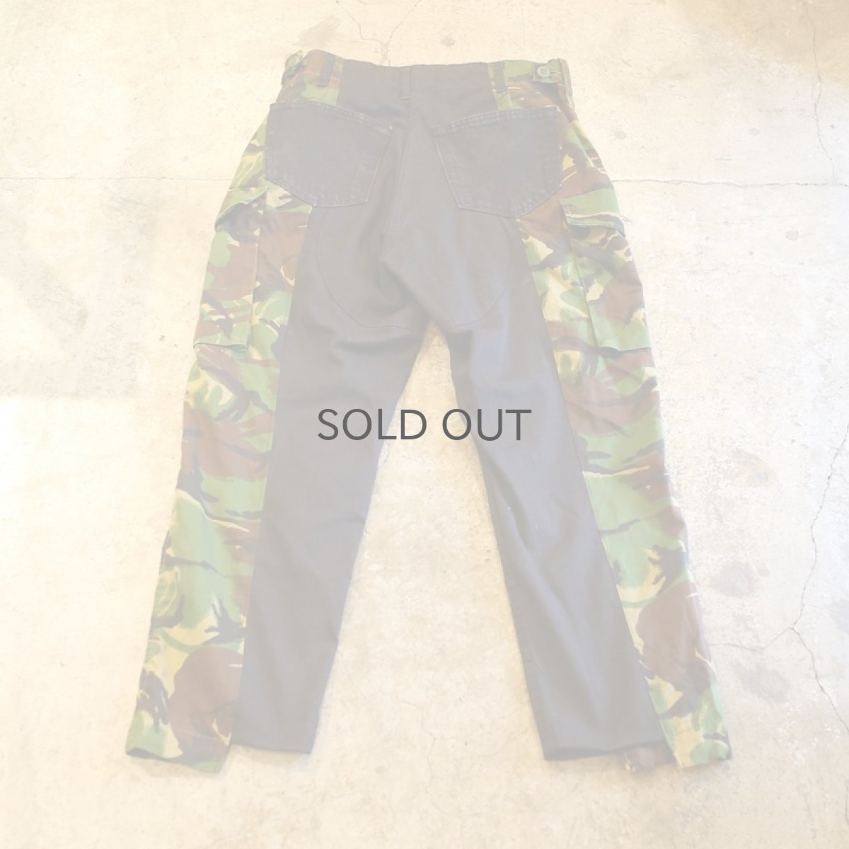 画像2: 【Wiz&Witch】"UNITED" U.K.CAMO×BLK CARGO PANTS / W30~33 (2)