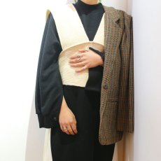 画像6: 【Wiz&Witch】WRAP KNIT VEST / BLACK (6)