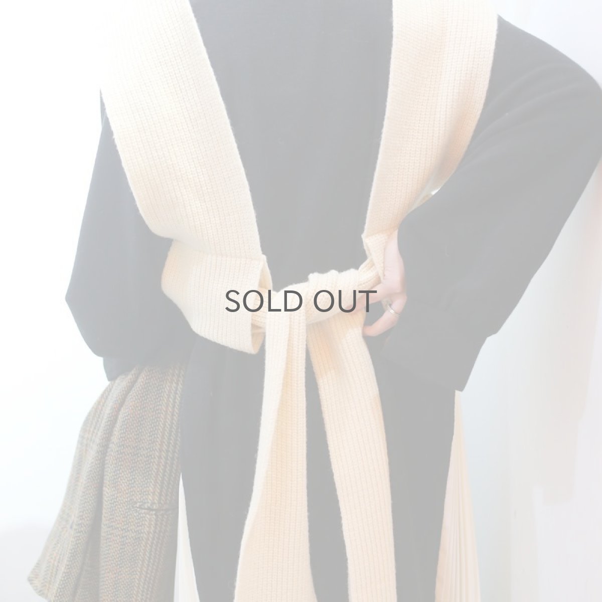 画像7: 【Wiz&Witch】WRAP KNIT VEST / BLACK (7)