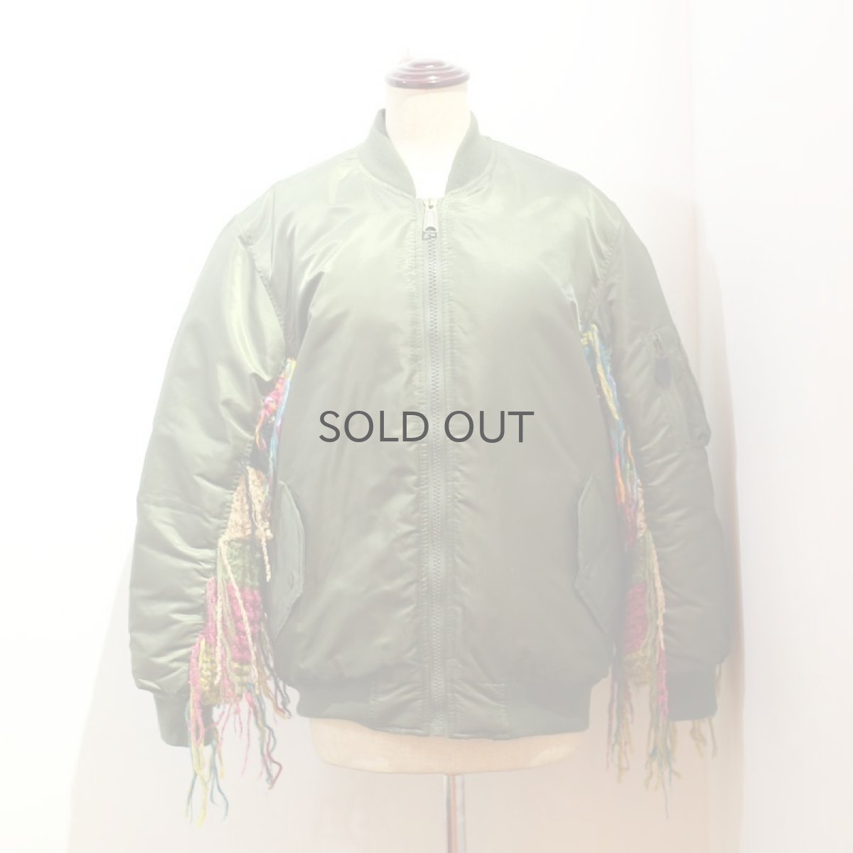 画像7: 【Wiz&Witch】"UNITED" FRINGE KNIT SLEEVE MA-1 (7)