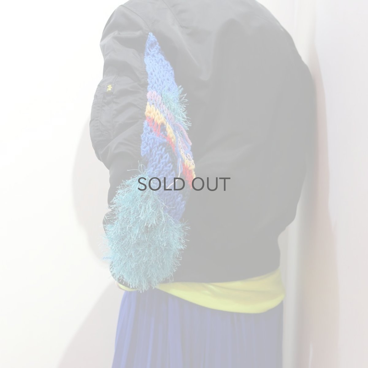 画像7: 【Wiz&Witch】"UNITED" ONE SIDE KNIT SLEEVE MA-1 (7)