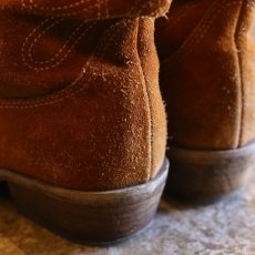 画像5: SUEDE LEATHER SHORT WESTERN BOOTS / 6M (5)