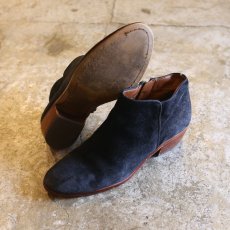 画像2: SIDE ZIP DESIGN SUEDE LEATHER BOOTS / 7.5M (2)