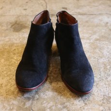 画像1: SIDE ZIP DESIGN SUEDE LEATHER BOOTS / 7.5M (1)