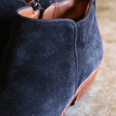 画像4: SIDE ZIP DESIGN SUEDE LEATHER BOOTS / 7.5M (4)