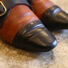 画像3: BICOLOR DSIGN LEATHER SHOES / 38 / MADE IN ITALY (3)