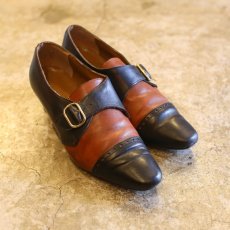 画像1: BICOLOR DSIGN LEATHER SHOES / 38 / MADE IN ITALY (1)