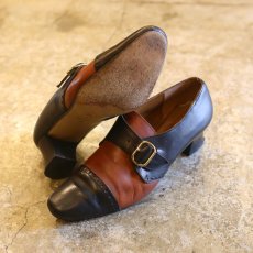 画像2: BICOLOR DSIGN LEATHER SHOES / 38 / MADE IN ITALY (2)