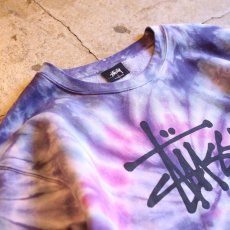 画像2: USA LIMITED!!【STUSSY】TIE-DYE DESIGN SWEAT / L (2)