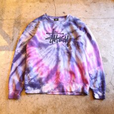 画像1: USA LIMITED!!【STUSSY】TIE-DYE DESIGN SWEAT / L (1)