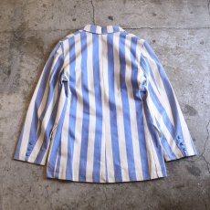 画像2: STRIPE DESIGN TAILORED JACKET / Ladies S~M (2)