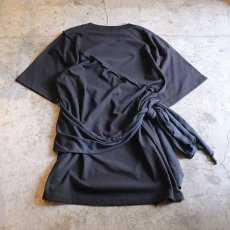 画像2: 【Wiz&Witch】"ONESIDE SLIT" BIG TEE / OS / BLACK (2)