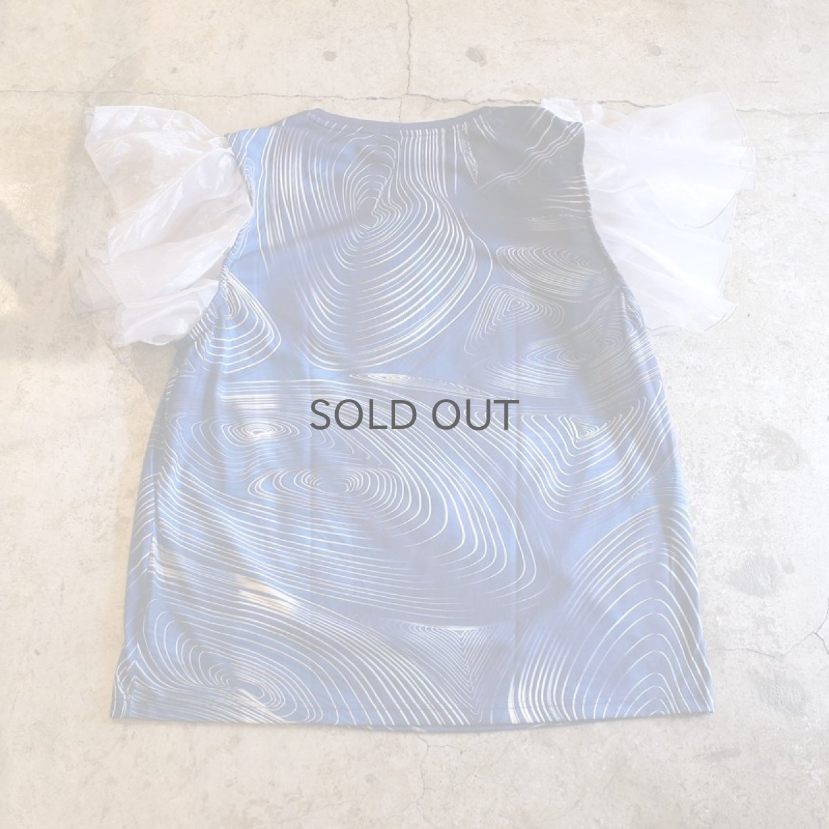 画像2: 【Wiz&Witch】"UNITED" FRILL SLEEVE TEE / OS (2)