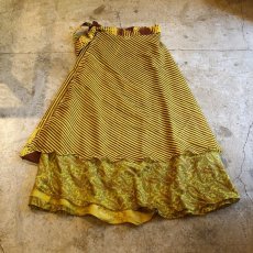 画像2: VINTAGE ALL OVER PTTERN  WRAP SKIRT / W25~ (2)