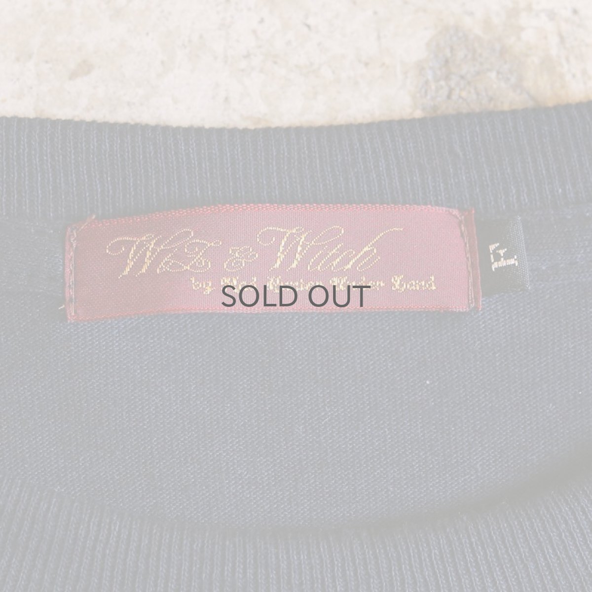 画像6: 【Wiz&Witch】"ONESIDE SLIT" BIG TEE / OS / BLACK (6)