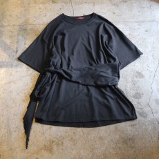 画像1: 【Wiz&Witch】"ONESIDE SLIT" BIG TEE / OS / BLACK (1)