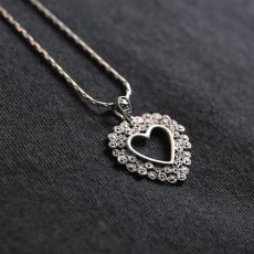 画像3: HEART PENDENT DESIGN NECKLACE / SILVER 925 (3)