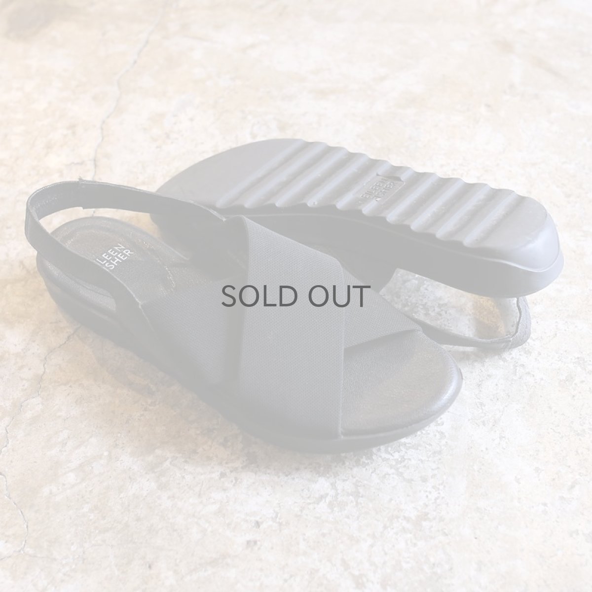 画像2: CROSS DESIGN HEEL STRAP SANDAL / 8M (2)