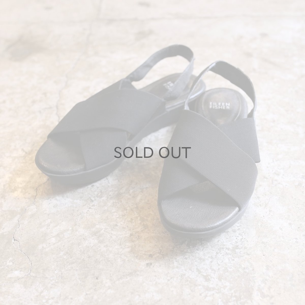 画像1: CROSS DESIGN HEEL STRAP SANDAL / 8M (1)