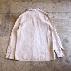 画像2: LINEN DESIGN L/S SHIRT / Ladies S (2)