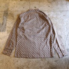 画像2: VINTAGE ALL OVER PATTERN L/S SHIRT / Mens S (2)