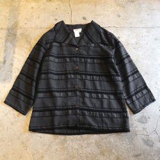 画像1: BORDER DESIGN O/C SHIRT / Ladies M (1)