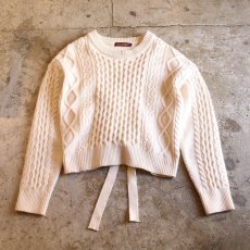 画像2: 【Wiz&Witch】"WEIRD" BACK DESIGN ALAN KNIT / OS (2)