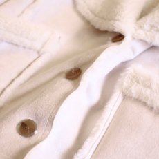 画像4: 【Wiz&Witch】"THE U.K" FAUX MOUTON BUFFALO SHORT COAT / WHITE (4)