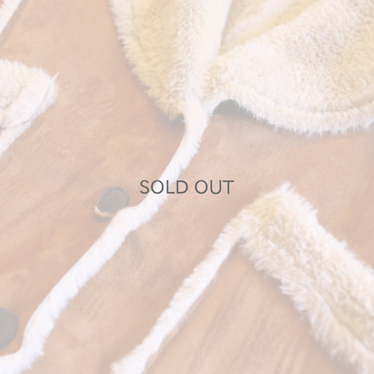 画像4: 【Wiz&Witch】"THE U.K" FAUX MOUTON BUFFALO SHORT COAT / BROWN (4)