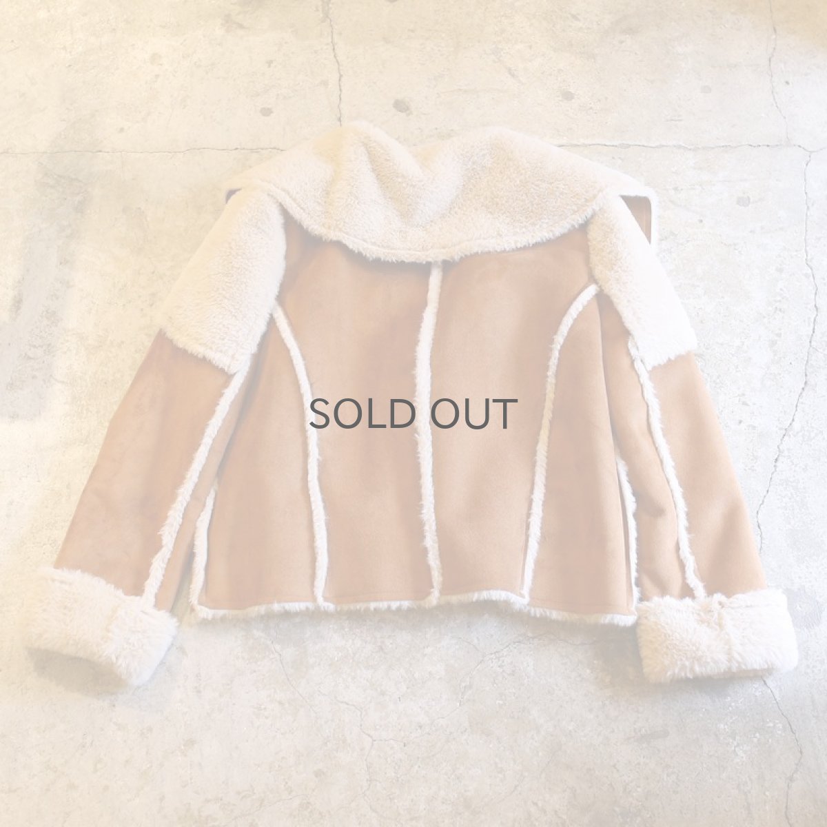 画像2: 【Wiz&Witch】"THE U.K" FAUX MOUTON BUFFALO SHORT COAT / BROWN (2)