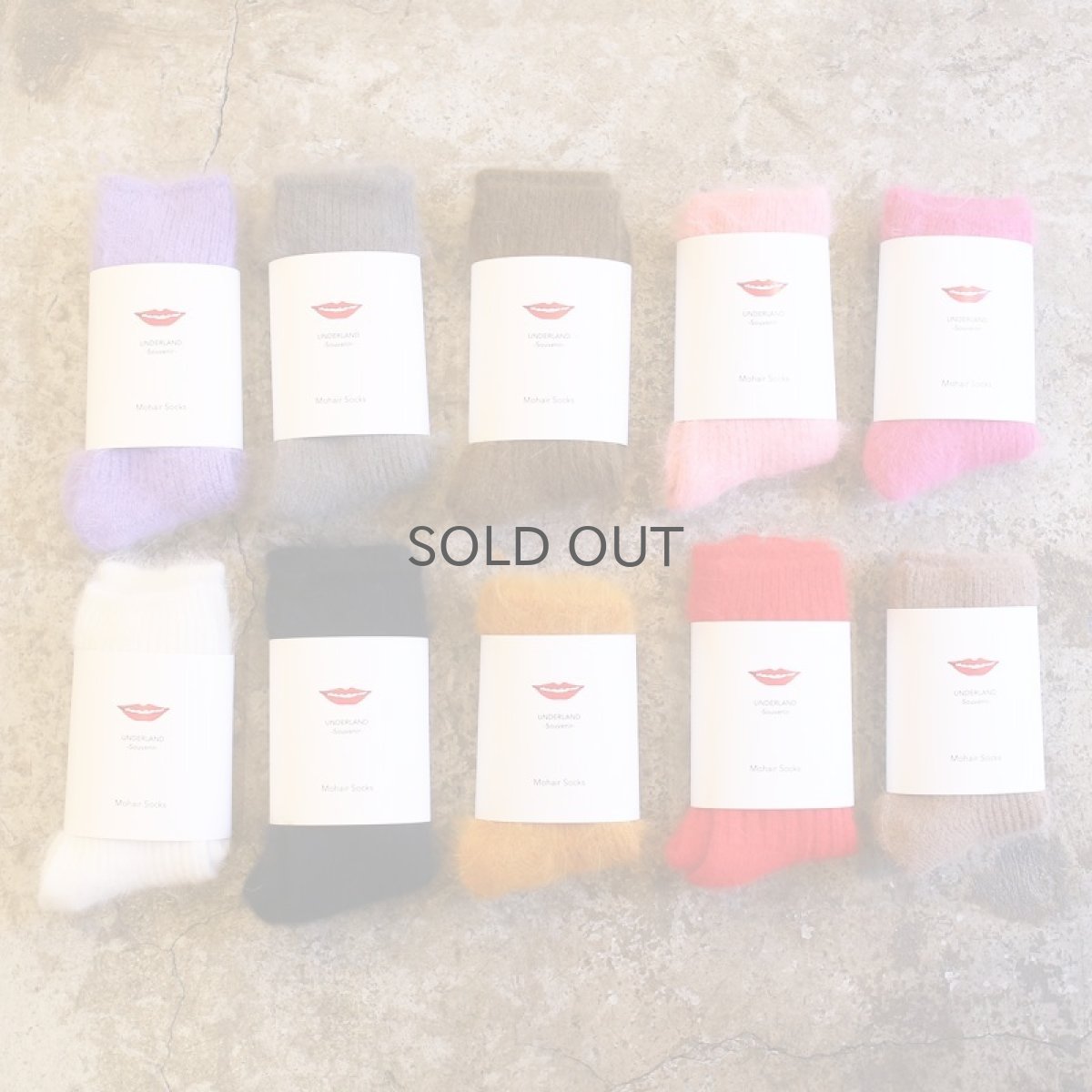 画像1: UNDERLAND SOUVENIR "MOHAIR SOCKS" (1)