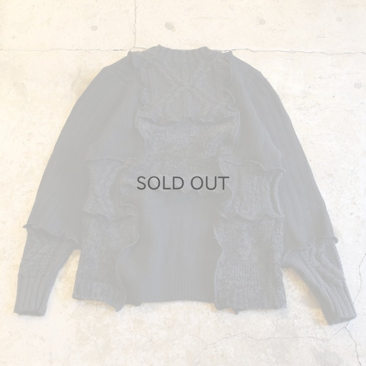 画像2: 【Wiz&Witch】"UNITED" PATCHWORK KNIT / OS (2)