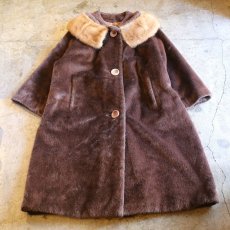 画像1: 1960's VINTAGE FUR DESIGN COAT / Ladies M (1)