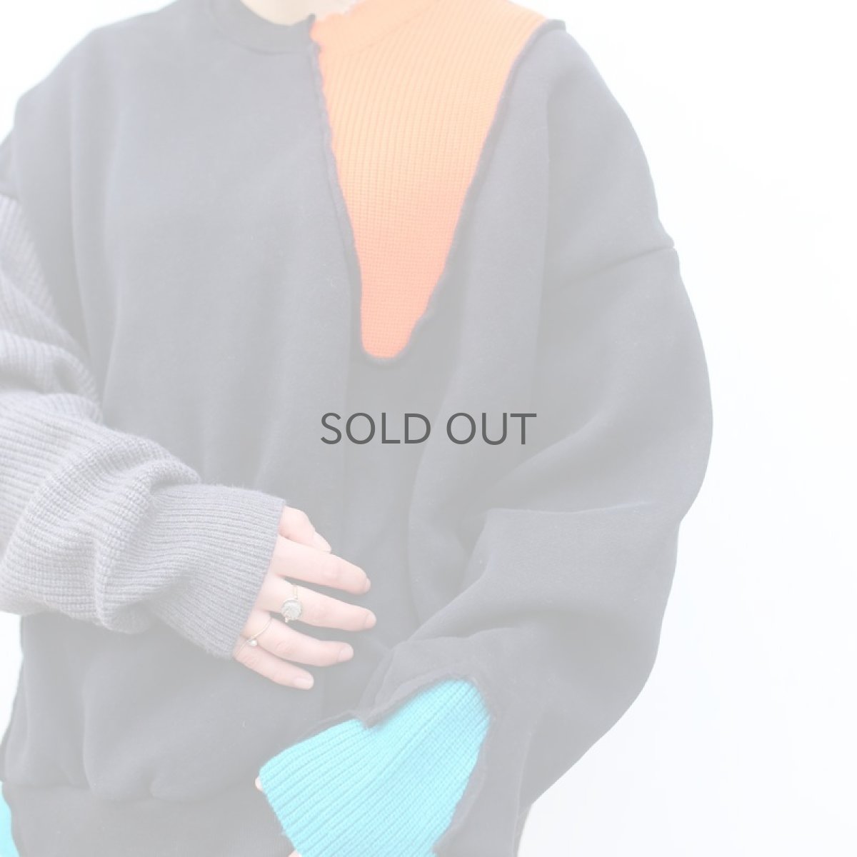 画像7: 【Wiz&Witch】"UNITED" COLOR KNIT MIX SWEATER  / OS (7)