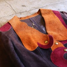 画像3: 1970's VINTAGE SUEDE DESIGN JACKET / Ladies S (3)