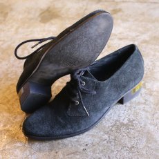 画像2: HEEL DESIGN SUEDE SHOES / 39 / MADE IN SPAIN (2)