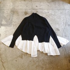 画像1: 【Wiz&Witch】"UNITED" MIX FABRIC SHIRT KNIT / OS (1)