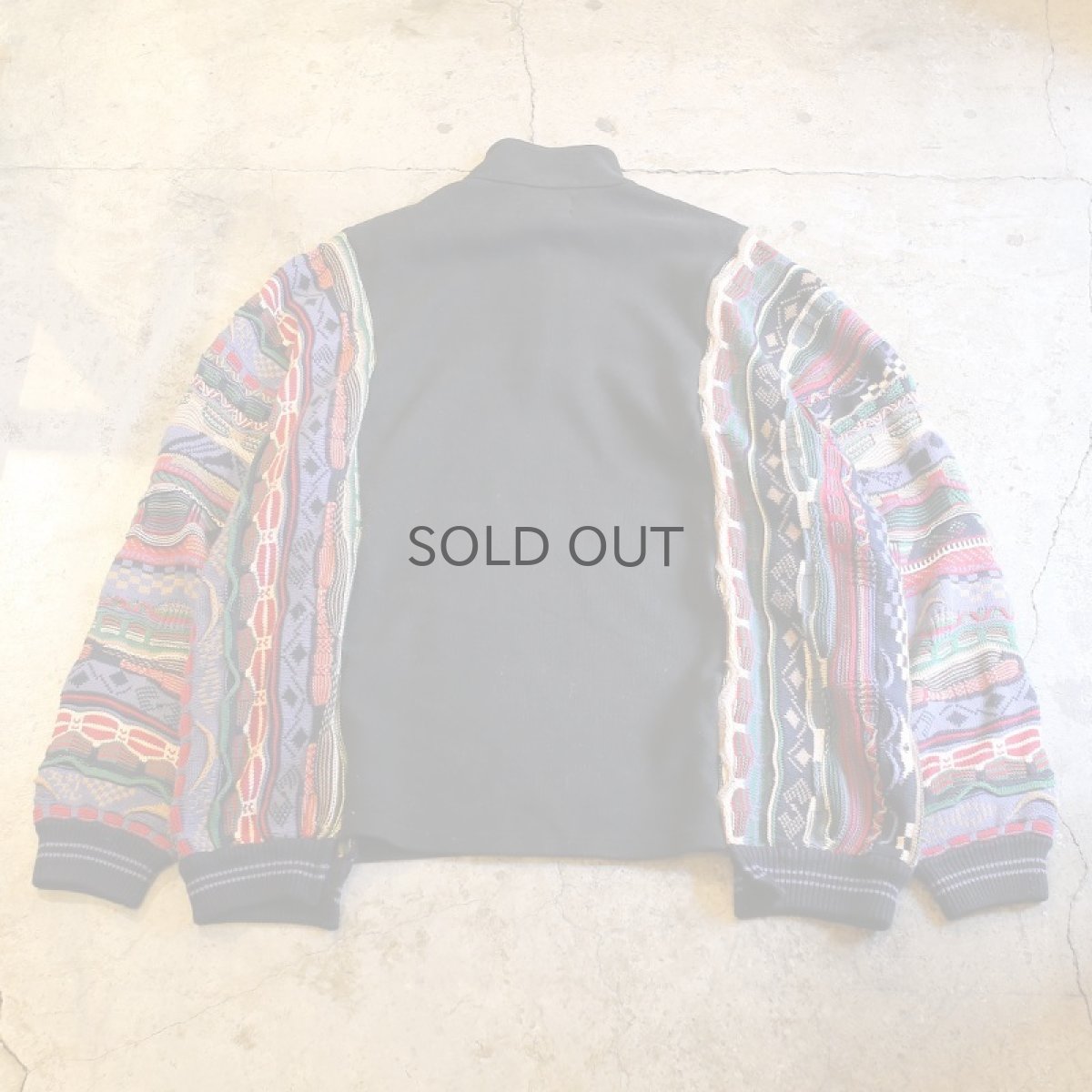 画像2: 【Wiz&Witch】"UNITED" TWO FACE HALF ZIP KNIT / OS (2)