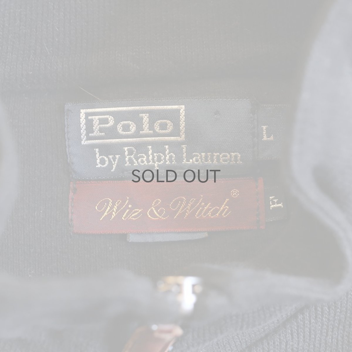 画像6: 【Wiz&Witch】"UNITED" TWO FACE HALF ZIP KNIT / OS (6)