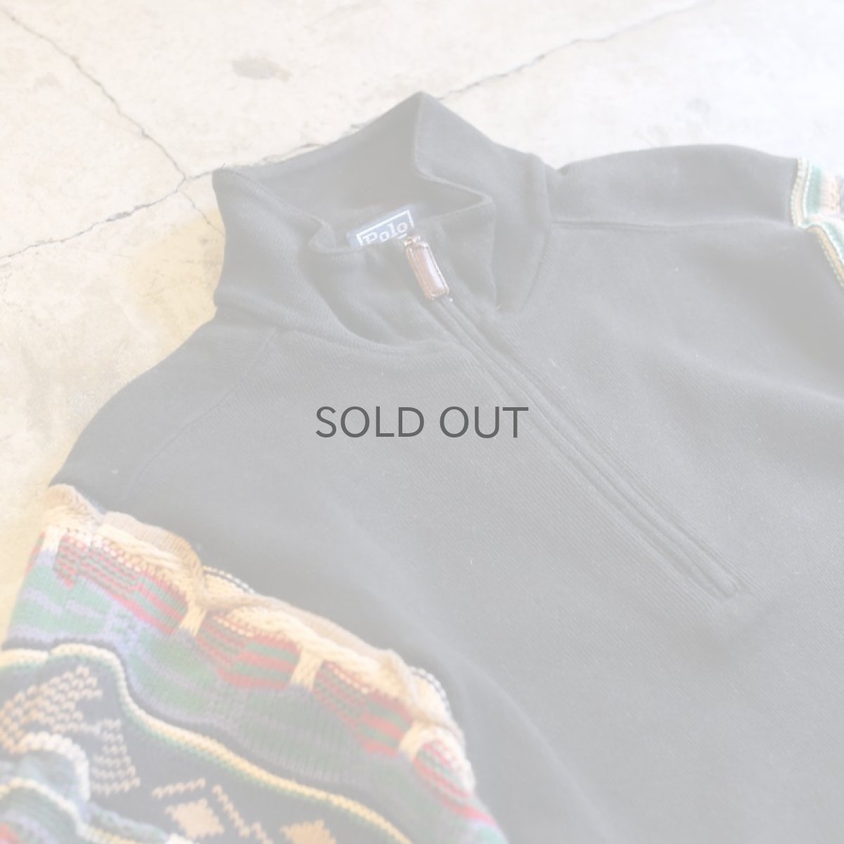 画像3: 【Wiz&Witch】"UNITED" TWO FACE HALF ZIP KNIT / OS (3)