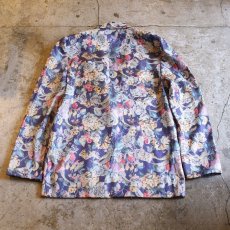 画像2: FLORAL PATTERN TAILORED JACKET / Ladies S / MADE IN USA (2)