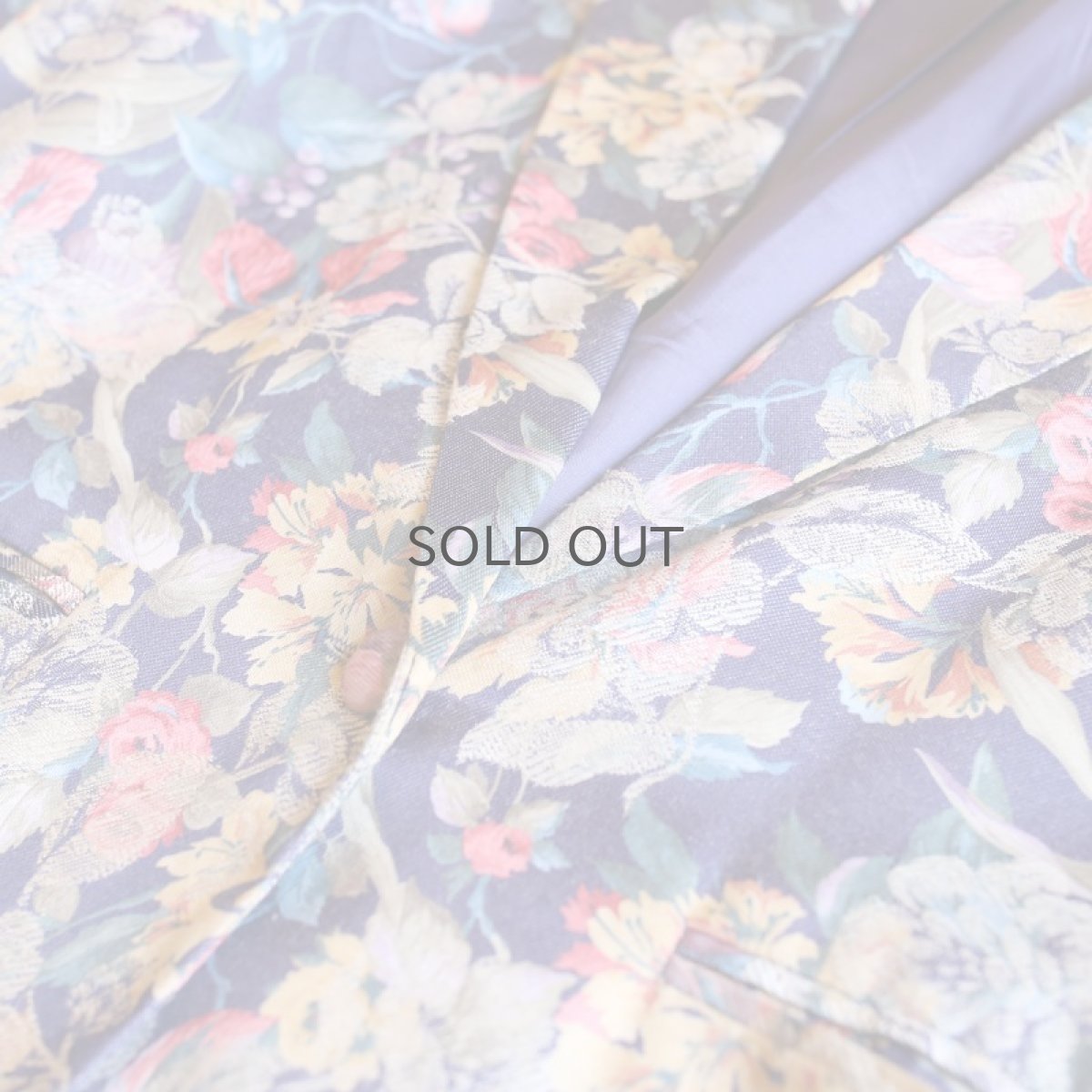 画像4: FLORAL PATTERN TAILORED JACKET / Ladies S / MADE IN USA (4)