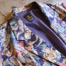 画像3: FLORAL PATTERN TAILORED JACKET / Ladies S / MADE IN USA (3)