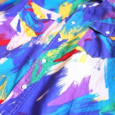 画像4: PAINT PATTERN DESIGN L/S SHIRT / Mens M / MADE IN USA (4)