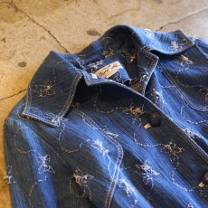 画像3: STITCH DESIGN DENIM JACKET / Ladies M (3)