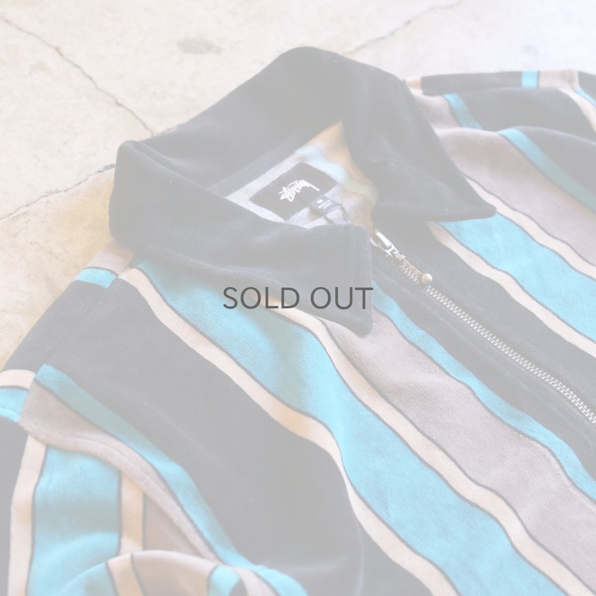 画像3: 【STUSSY】ROLAND STRIPE LS FULL ZIP / Mens M (3)