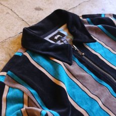 画像3: 【STUSSY】ROLAND STRIPE LS FULL ZIP / Mens M (3)