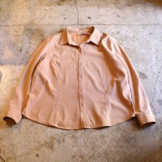 画像1: FAUX SUEDE DESIGN L/S SHIRT / Ladies 2X (1)